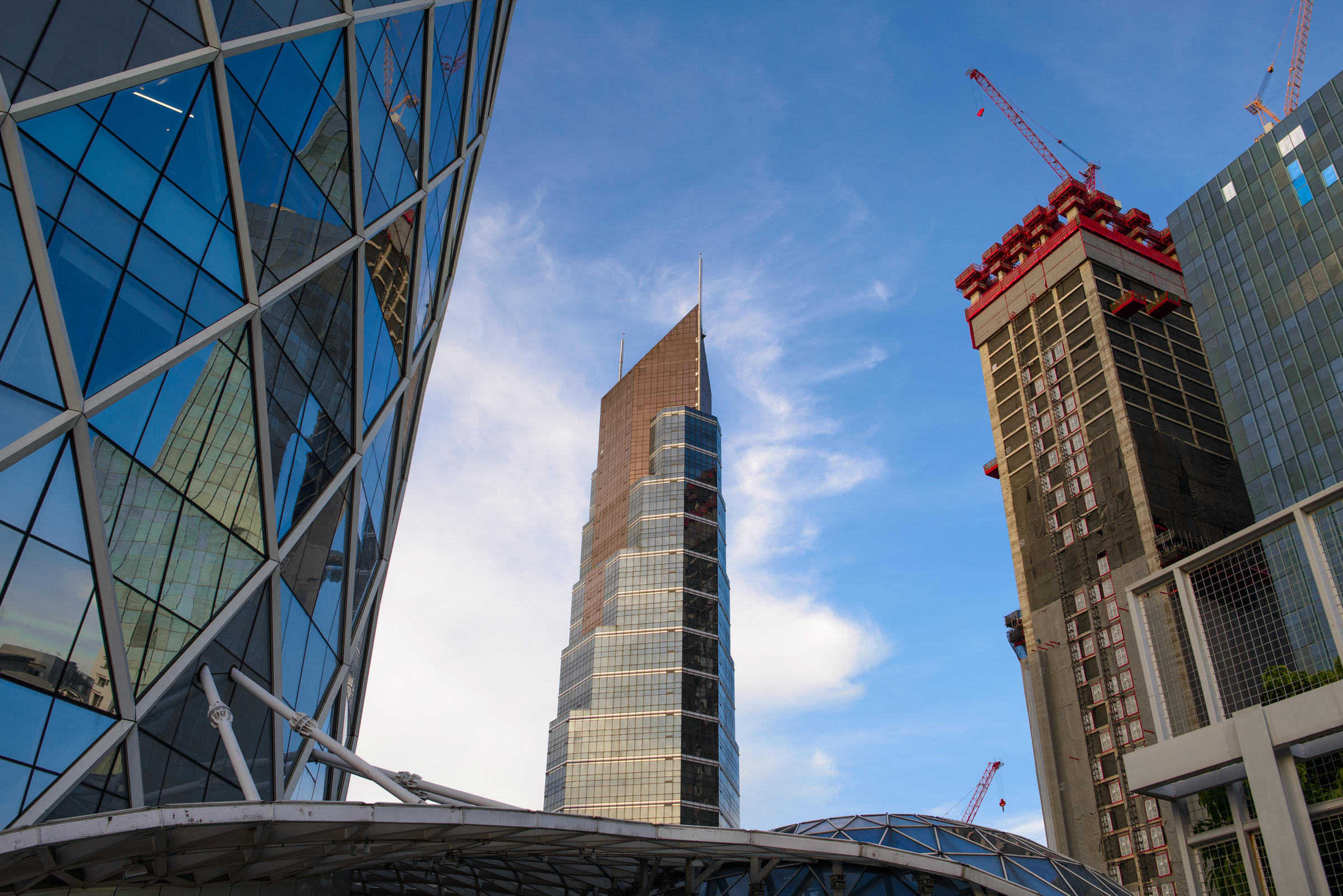 High rise buildings of Thailand. The commercial Real Estate